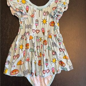 Little Sleepies pool party dress with bodysuit